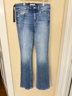 PAIGE Manhattan mid rise slim boot 27 NWT